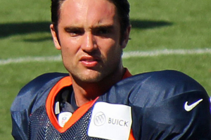 Brock Osweiler, a player on the National Football League. <br/>Wikimedia Commons/Jeffrey Beall
