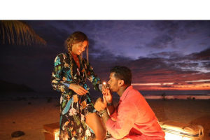 Russell Wilson and Ciara got engaged while in the Seychelles at the exclusive resort North Island. Photo Credit: Instagram <br/>