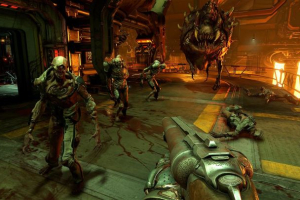 A clip from Doom 2016 <br/>Bethesda