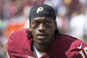 Robert Griffin III with the Redskins in 2015. <br/>Wikimedia Commons/Samuel Barfield III