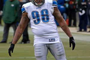 Nick Fairley with the Detroit Lions. <br/>Wikimedia Commons/Mike Morbeck