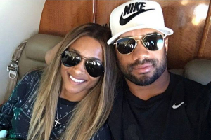 The newly engaged couple:  singer Ciara and Super Bowl-winning quarterback Russell Wilson. <br/>Facebook 