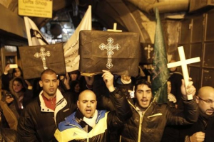 A record-setting number of Palestinian Christians this year were permitted by Israeli authorities to travel to Bethlehem and occupied East Jerusalem to celebrate Easter.  <br/>AFP