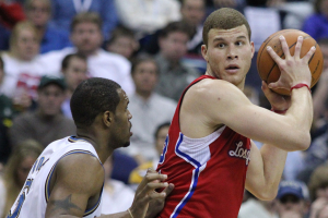 Los Angeles Clippers Blake Griffin during a game against the Washington Wizards at the Verizon Center in Washington on March 12, 2011. <br/>Keith Allison/Flickr CC