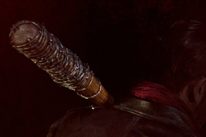 Negan is at bat on ''The Walking Dead'' Season 6 Finale. AMC <br/>AMC