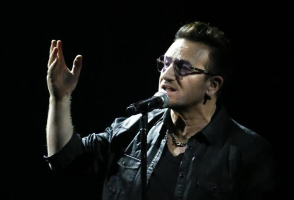 U2 frontman Bono in Berlin on Nov. 13, 2015. Photo Credit: Reuters <br/>