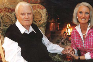 Anne Graham-Lotz pictured with her father, evangelist Billy Graham. Photo Credit: Billy Graham Evangelistic Association <br/>