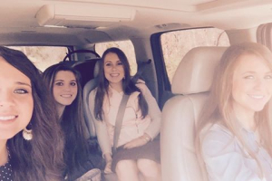 Anna with some of the female members of the Duggar family.  <br/>Facebook/Duggar Family Official