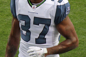 Brandon Browner, a player on the National Football League. <br/>Wikimedia Commons/Jeffrey Beall