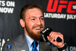 Conor McGregor at the UFC 189 press conference. <br/>Wikimedia Commons/Andrius Petrucenia