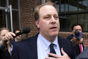 World Series MVP pitcher and former ESPN baseball analyst Curt Schilling was fired from ESPN after sharing a controversial Facebook post in which he mocked those opposed to a recently-passed North Carolina law. Photo Credit: Reuters  <br/>