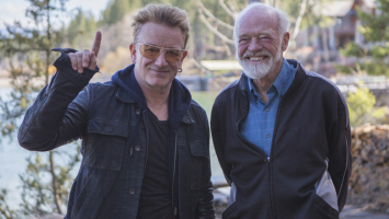 Bono, left, and ''The Message'' author Eugene Peterson, right. <br/>Taylor Martyn/Fuller studio