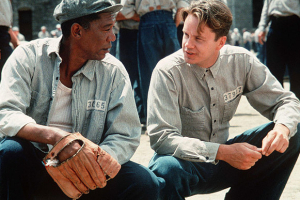Morgan Freeman and Tim Robbins in The Shawshank Redemption <br/>www.telegraph.co.uk