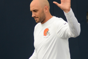 Brian Hoyer 2014 at Browns training camp. <br/>Wikimedia Commons/Erik Daniel Drost