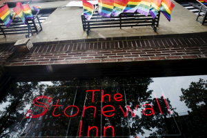 A neon sign shines in the window of the Stonewall Inn in New York, June 23, 2015. Photo Credit: Reuters <br/>