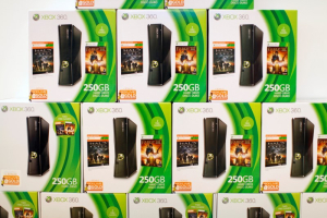 Promotional image for Microsoft's Xbox 360 consoles.  <br/>REUTERS/Mike Blake