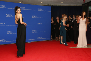 Model Kendall Jenner arrives on the red carpet for the annual White House Correspondents Association Dinner in Washington, U.S., April 30, 2016. REUTERS/Jonathan Ernst <br/>