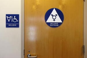 A gender-neutral bathroom is seen at the University of California, Irvine in Irvine, California September 30, 2014. REUTERS/Lucy Nicholson<br />
 <br/>