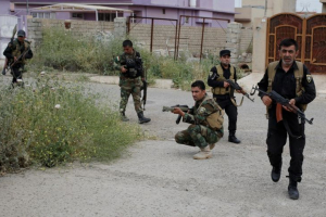 Peshmerga, a christian militia group, doing clearing operations after heavy fighting in Tel Asqof town in Iraq. <br/>Photo: ChristianToday