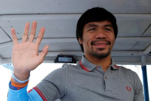 Boxing Icon Manny Pacquaio is assured of a seat in Philippine Senate with over 15 million votes. <br/>Photo: Reuters