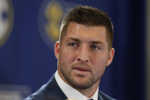 America's NFL icon Tim Tebow is back, but this time he isn't  playing football anymore. <br/>Photo: Daily News