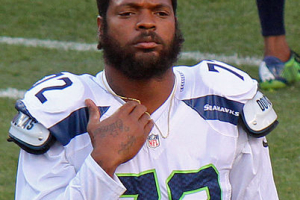 Michael Bennett, a player on the National Football League. <br/>Wikimedia Commons/Jeffrey Beall