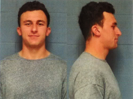 Former Cleveland Browns quarterback Johnny Manziel is shown in this combination police booking photos in Dallas County, Texas, United States on May 4, 2016.  <br/>Highland Park Texas Department of Public Safety/Handout via REUTERS
