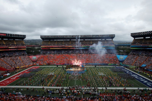 Fireworks and performances kick off the pre-game show of the NFL Pro Bowl at Aloha Stadium in Honolulu, Hawaii January 27, 2013.  <br/>REUTERS/Hugh Gentry