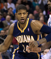 Paul George with the Indiana Pacers <br/>Wikimedia Commons/joshuak8