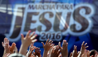 Christians in Brazil celebrate their freedom in Christ in the annual March for Jesus Brazil.  <br/>Reuters