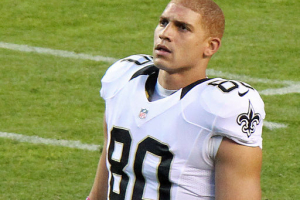 Jimmy Graham, a player on the National Football League. <br/>Wikimedia Commons/Jeffrey Beall