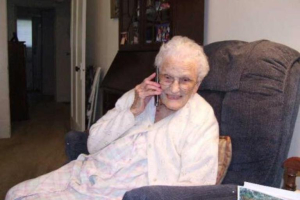 North Carolina resident Jean Christy took on a new telephone ministry for Andrews United Methodist Church at age 105. She passed away at 111 on May 28, 2016. <br/>Kandy Barnard -- United Methodist News Service