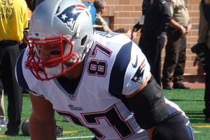 Rob Gronkowski with the Patriots <br/>Flickr/Andrew Campbell