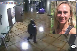 Who murdered Terri Bevers, a fitness instructor at a Texas church, is still under investigation. The attacker is seen here in a surveillance tape.  <br/>crime blog/Dallas news