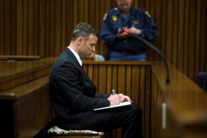 Former Paralympian Oscar Pistorius appears for sentencing for the murder of Reeva Steenkamp at the Pretoria High Court, South Africa June 14, 2016.  <br/>REUTERS/Deaan Vivier/Pool