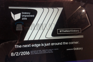 A leaked poster of Samsung Galaxy Note 7 launching <br/>Sam Mobile