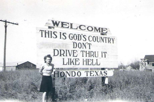 Residents of Hondo, Texas, say motorists have stopped for the past 80-plus years to take photos with their iconic 