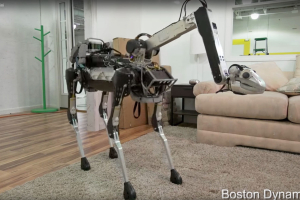 SpotMini robot from Boston Dynamics. <br/>Boston Dynamics