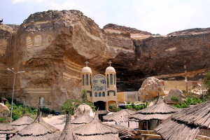 The Cave Church in Egypt has an inside capacity for 20,000 worshippers. Thousands more gather outside of it to join in services each week. <br/>Wikipedia, A.P.E. Cairo