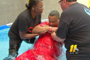 39 inmates were baptized over the weekend at Durham County jail in North Carolina. <br/>Charlotte Observer