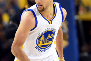 Oakland, CA, USA; Golden State Warriors guard Stephen Curry (30) reacts after a play during the first quarter against the Cleveland Cavaliers in game seven of the NBA Finals at Oracle Arena. <br/>Bob Donnan-USA TODAY Sports