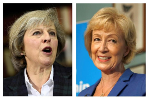 Theresa May (L) and Andrea Leadsom are seen in this combination of two photographs, released in London, Britain July 7, 2016.  <br/>REUTERS/Staff