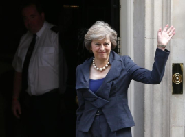 Britain's Home Secretary Theresa May arrives for a cabinet meeting at number 10 Downing Street, in central London, Britain July 12, 2016.  <br/>REUTERS/Neil Hall