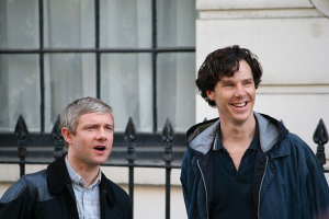 'Sherlock' stars Martin Freeman and Benedict Cumberbatch <br/>(Photo : Wikimedia Commons / Saschaporsche / CC) 