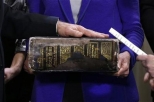Bible and hand 