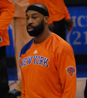 Baron Davis with the New York Knicks <br/>Wikimedia Commons/scott mecum