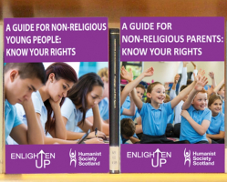 The Enlighten Up campaign is an initiative of Humanist Society Scotland that aims to promote 