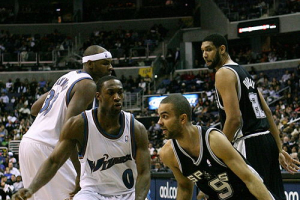 Tony Parker with the Spurs. <br/>Wikimedia Commons/Keith Allison