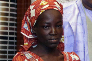 Amina Ali was rescued by vigilantes working with the Nigerian military in May this year <br />
 <br/>Getty Images