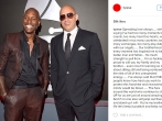 Tyrese Gibson and Vin Diesel